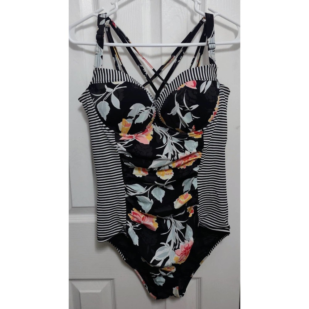 Torrid Tropical Slimming One-Piece Swimsuit size 0